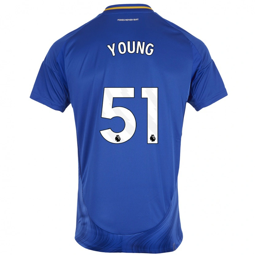 Danxen Kinder Brad Young #51 Blau Weiß Heimtrikot Trikot 2024/25 T-Shirt