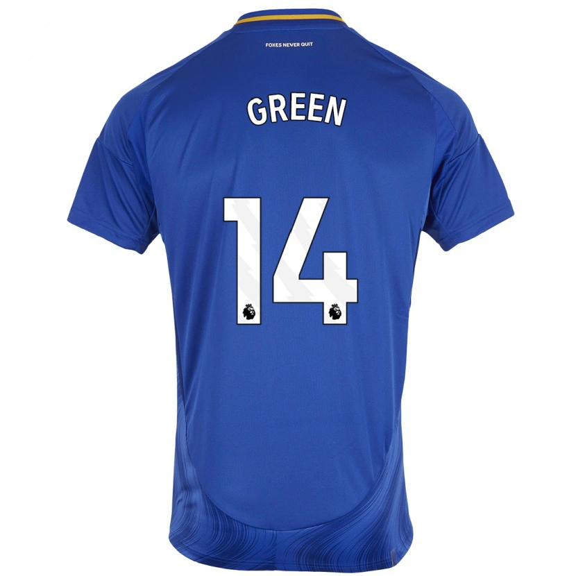 Danxen Kinder Josie Green #14 Blau Weiß Heimtrikot Trikot 2024/25 T-Shirt