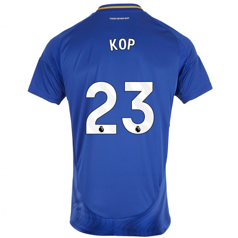 Danxen Kinder Lize Kop #23 Blau Weiß Heimtrikot Trikot 2024/25 T-Shirt