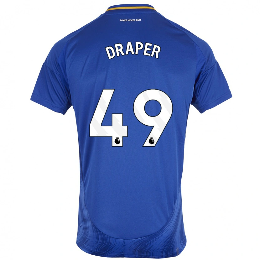 Danxen Kinder Denny Draper #49 Blau Weiß Heimtrikot Trikot 2024/25 T-Shirt