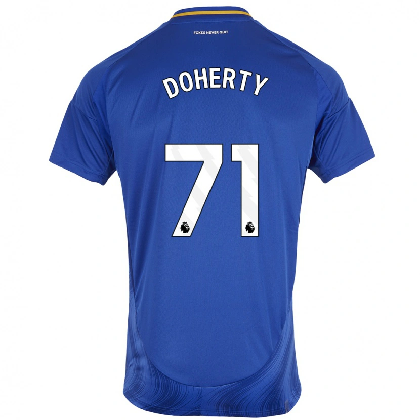 Danxen Kinder Arlo Doherty #71 Blau Weiß Heimtrikot Trikot 2024/25 T-Shirt