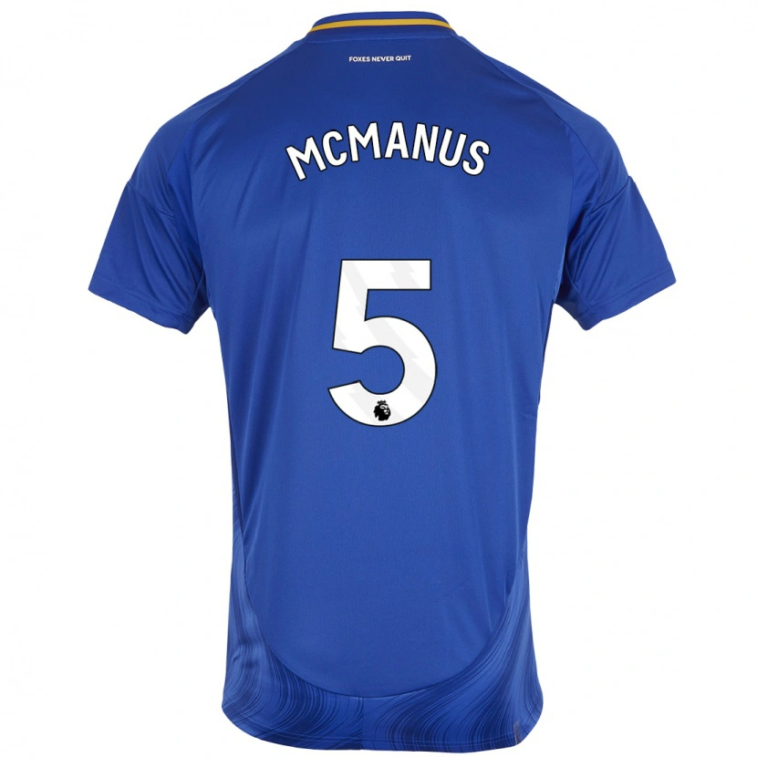 Danxen Kinder Abbie Mcmanus #5 Blau Weiß Heimtrikot Trikot 2024/25 T-Shirt