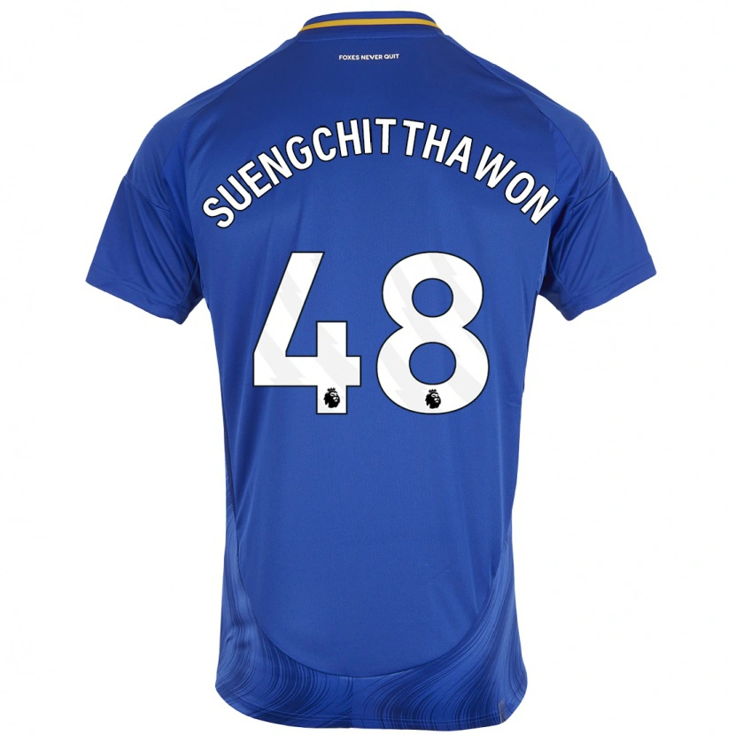 Danxen Kinder Thanawat Suengchitthawon #48 Blau Weiß Heimtrikot Trikot 2024/25 T-Shirt