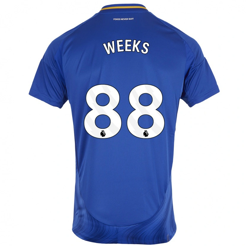 Danxen Kinder Tyler Weeks #88 Blau Weiß Heimtrikot Trikot 2024/25 T-Shirt