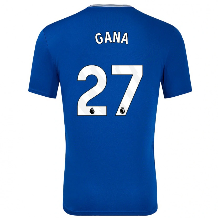 Danxen Kinder Idrissa Gueye #27 Blau Mit Heimtrikot Trikot 2024/25 T-Shirt