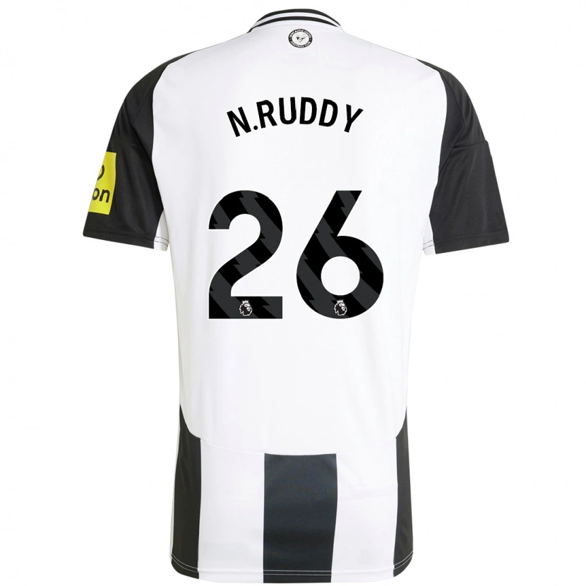 Danxen Kinder John Ruddy #26 Weiß Schwarz Heimtrikot Trikot 2024/25 T-Shirt