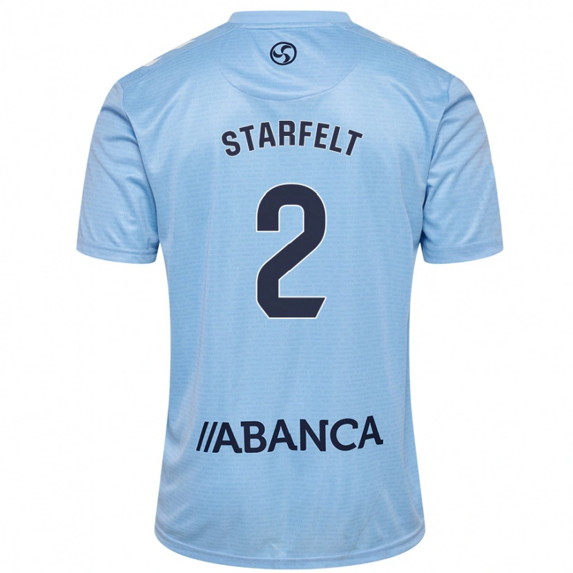 Danxen Kinder Carl Starfelt #2 Himmelblau Heimtrikot Trikot 2024/25 T-Shirt