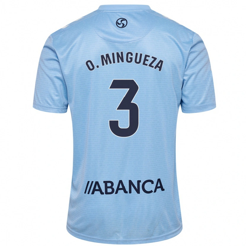 Danxen Kinder Óscar Mingueza #3 Himmelblau Heimtrikot Trikot 2024/25 T-Shirt