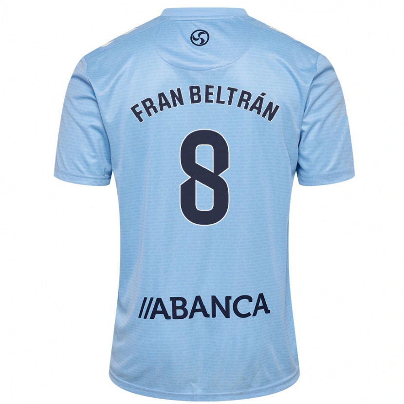 Danxen Kinder Fran Beltrán #8 Himmelblau Heimtrikot Trikot 2024/25 T-Shirt