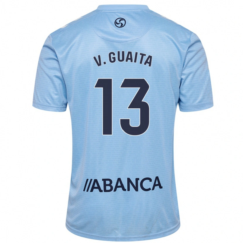 Danxen Kinder Vicente Guaita #13 Himmelblau Heimtrikot Trikot 2024/25 T-Shirt