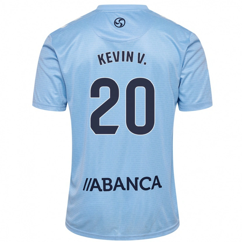 Danxen Kinder Kevin Vázquez #20 Himmelblau Heimtrikot Trikot 2024/25 T-Shirt