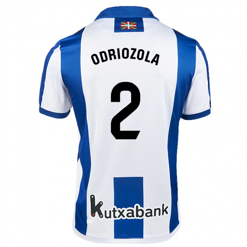 Danxen Kinder Álvaro Odriozola #2 Weiß Blau Heimtrikot Trikot 2024/25 T-Shirt