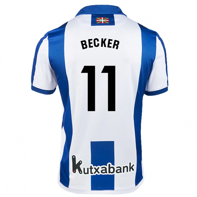 Danxen Kinder Sheraldo Becker #11 Weiß Blau Heimtrikot Trikot 2024/25 T-Shirt