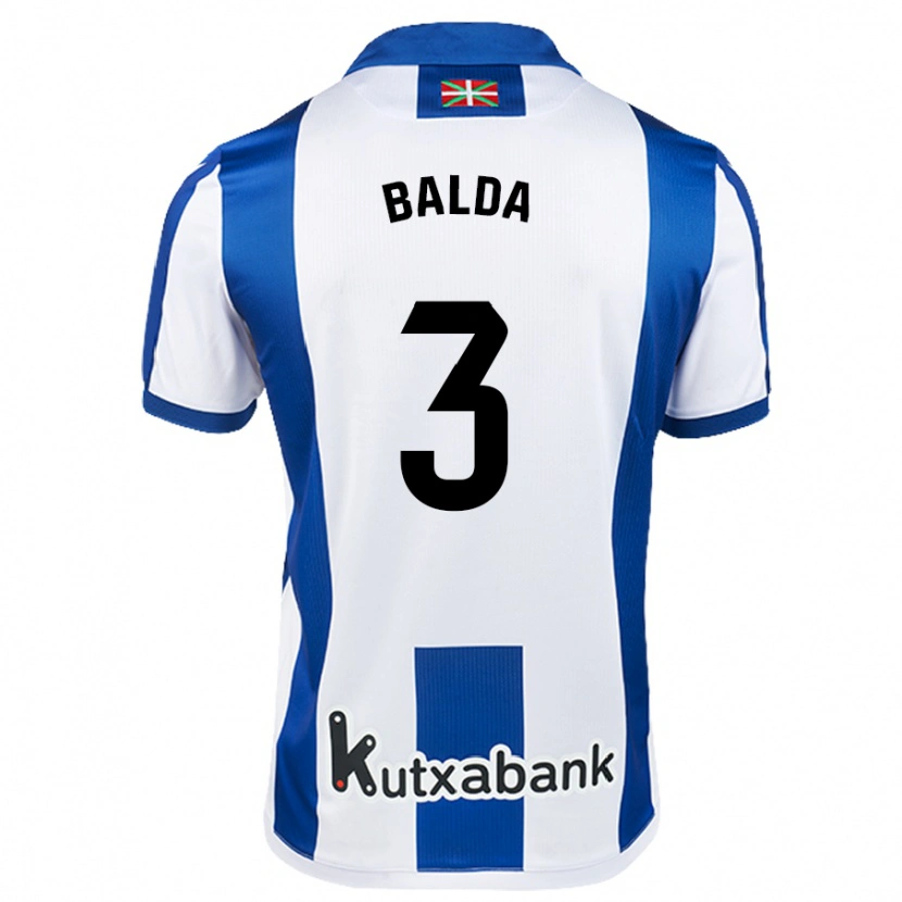 Danxen Kinder Jon Balda #3 Weiß Blau Heimtrikot Trikot 2024/25 T-Shirt