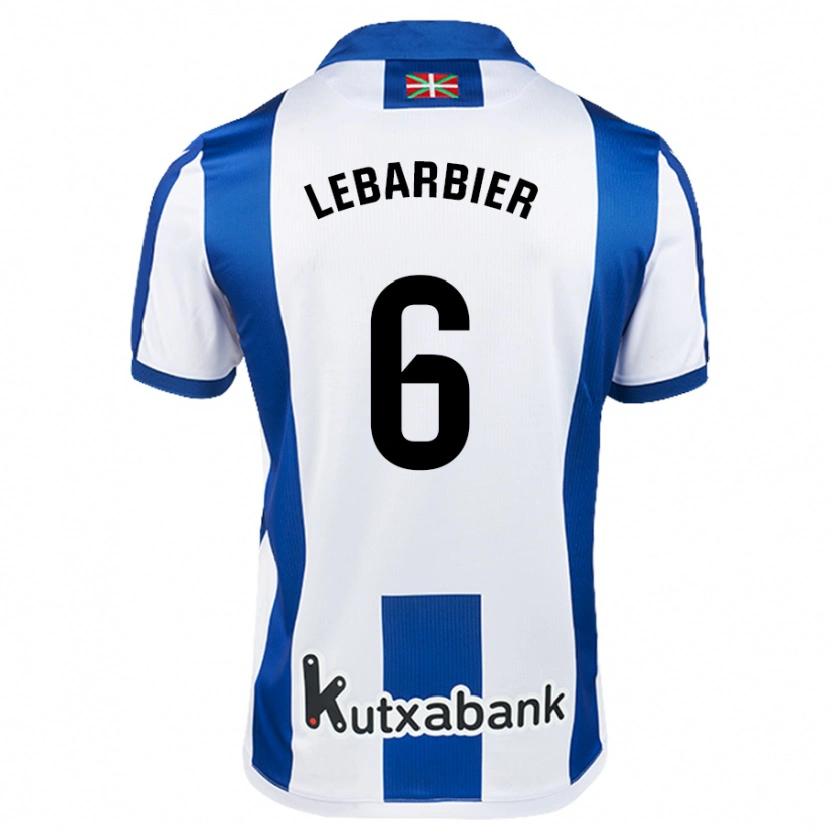 Danxen Kinder Alex Lebarbier #6 Weiß Blau Heimtrikot Trikot 2024/25 T-Shirt