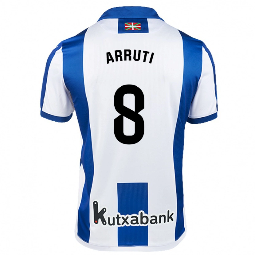 Danxen Kinder Martín Arruti #8 Weiß Blau Heimtrikot Trikot 2024/25 T-Shirt