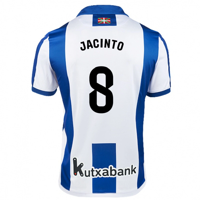 Danxen Kinder Andreia Jacinto #8 Weiß Blau Heimtrikot Trikot 2024/25 T-Shirt