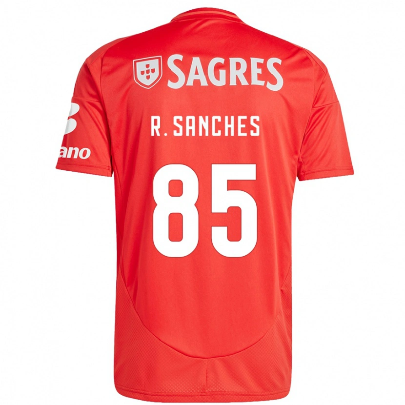 Danxen Kinder Renato Sanches #85 Rot Weiß Heimtrikot Trikot 2024/25 T-Shirt