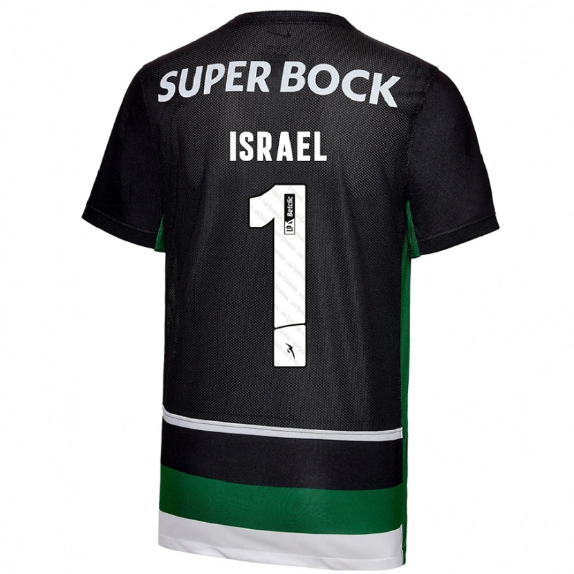 Danxen Kinder Franco Israel #1 Schwarz Weiß Grün Heimtrikot Trikot 2024/25 T-Shirt