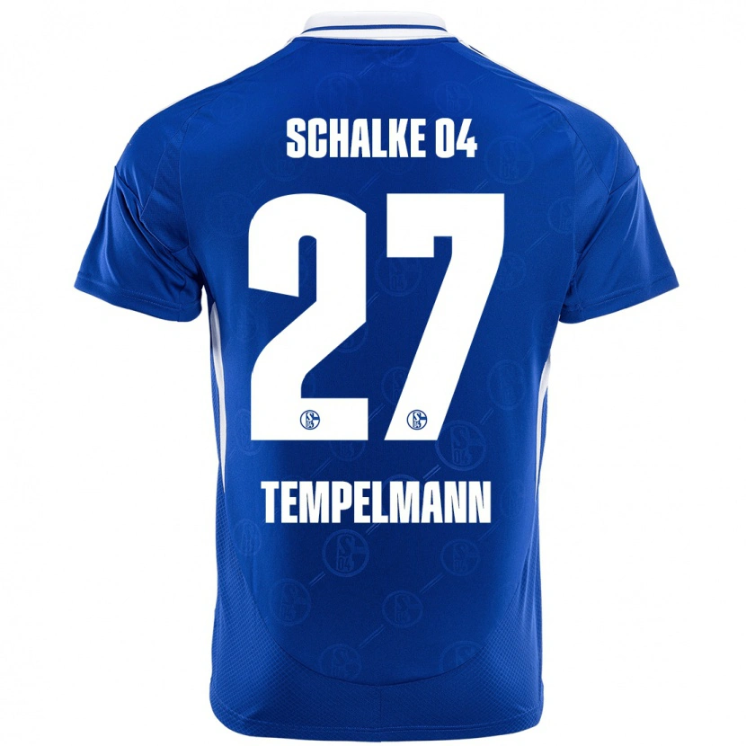 Danxen Kinder Lino Tempelmann #27 Königsblau Heimtrikot Trikot 2024/25 T-Shirt