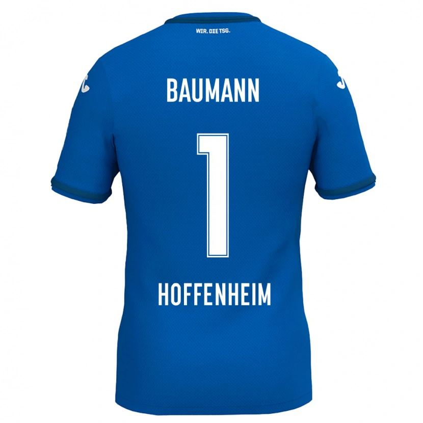 Danxen Kinder Oliver Baumann #1 Königsblau Heimtrikot Trikot 2024/25 T-Shirt