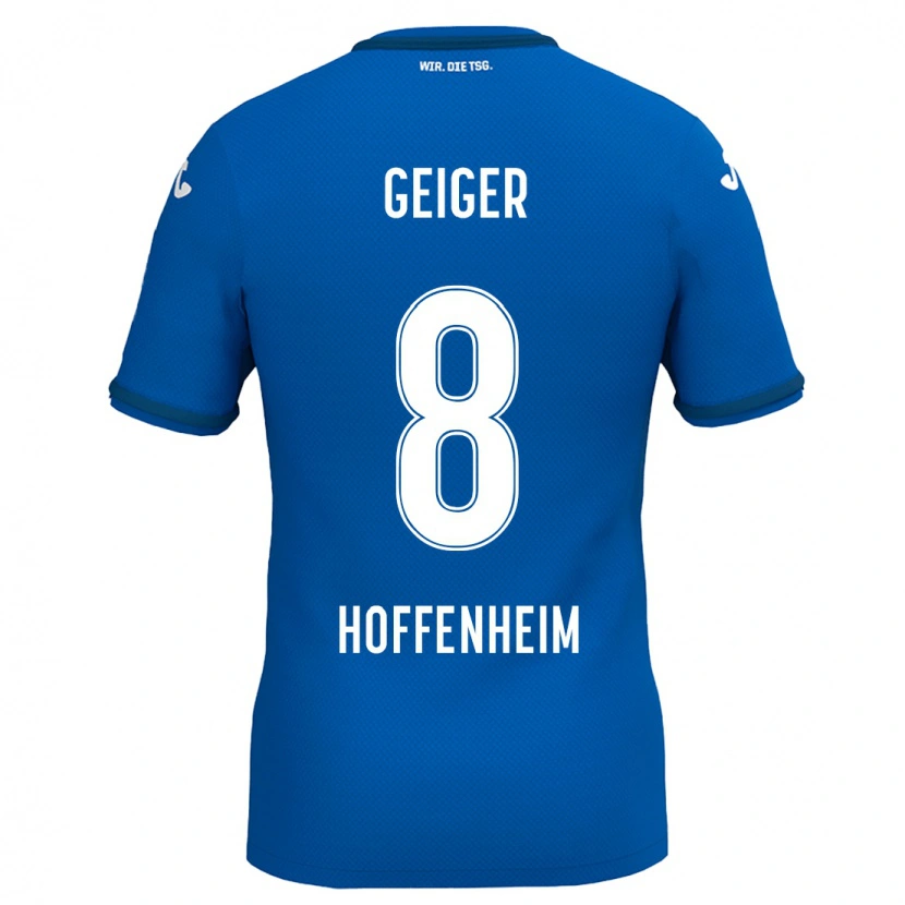 Danxen Kinder Dennis Geiger #8 Königsblau Heimtrikot Trikot 2024/25 T-Shirt