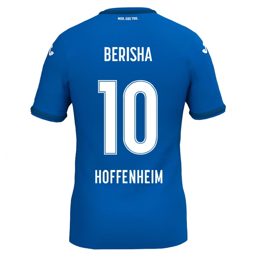 Danxen Kinder Mergim Berisha #10 Königsblau Heimtrikot Trikot 2024/25 T-Shirt