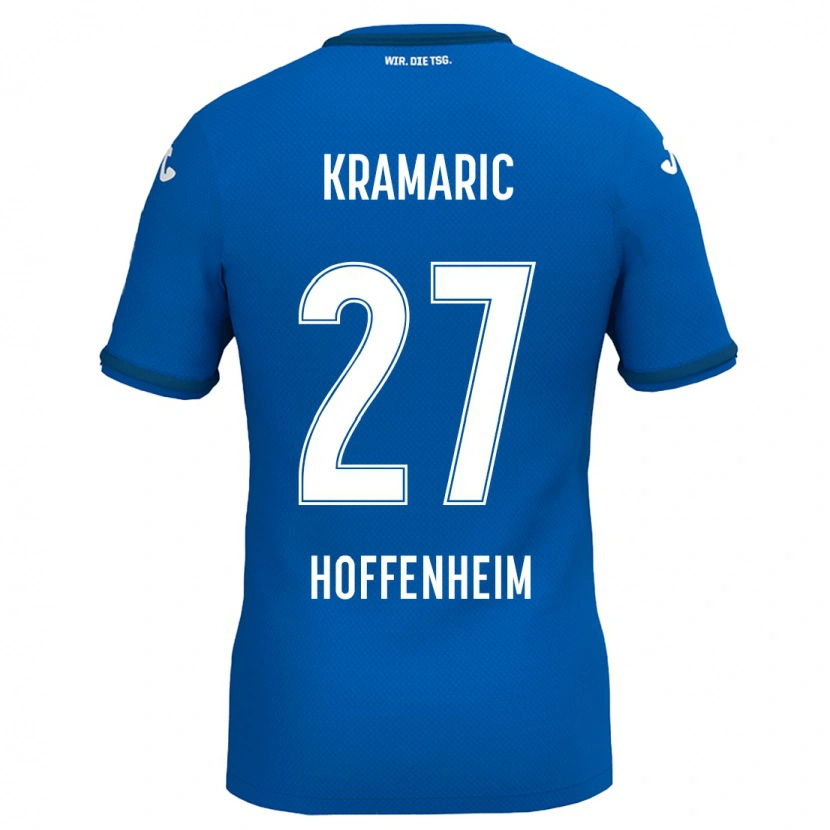 Danxen Kinder Andrej Kramaric #27 Königsblau Heimtrikot Trikot 2024/25 T-Shirt