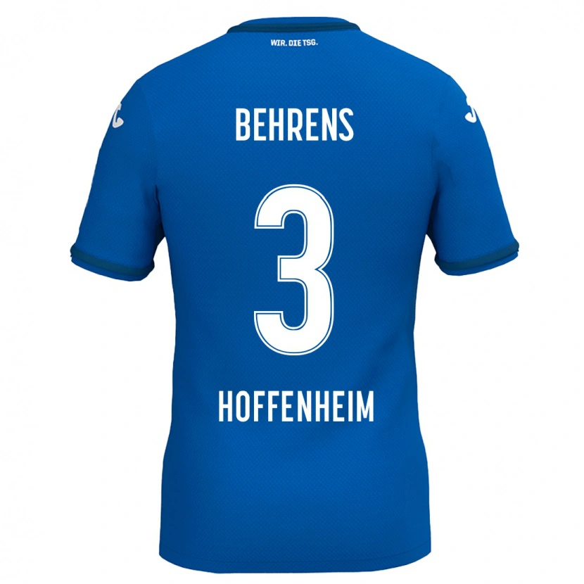 Danxen Kinder Hennes Behrens #3 Königsblau Heimtrikot Trikot 2024/25 T-Shirt