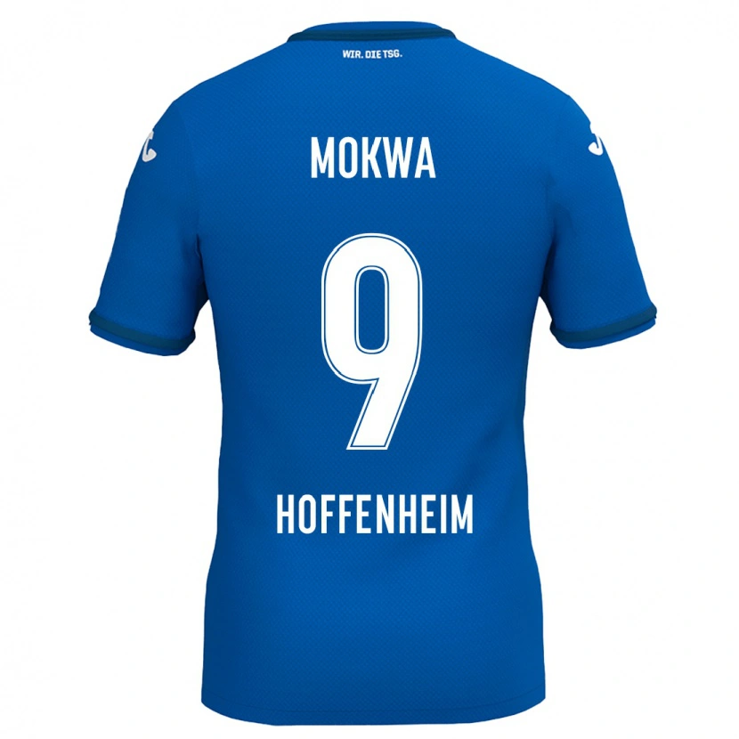 Danxen Kinder David Mokwa #9 Königsblau Heimtrikot Trikot 2024/25 T-Shirt