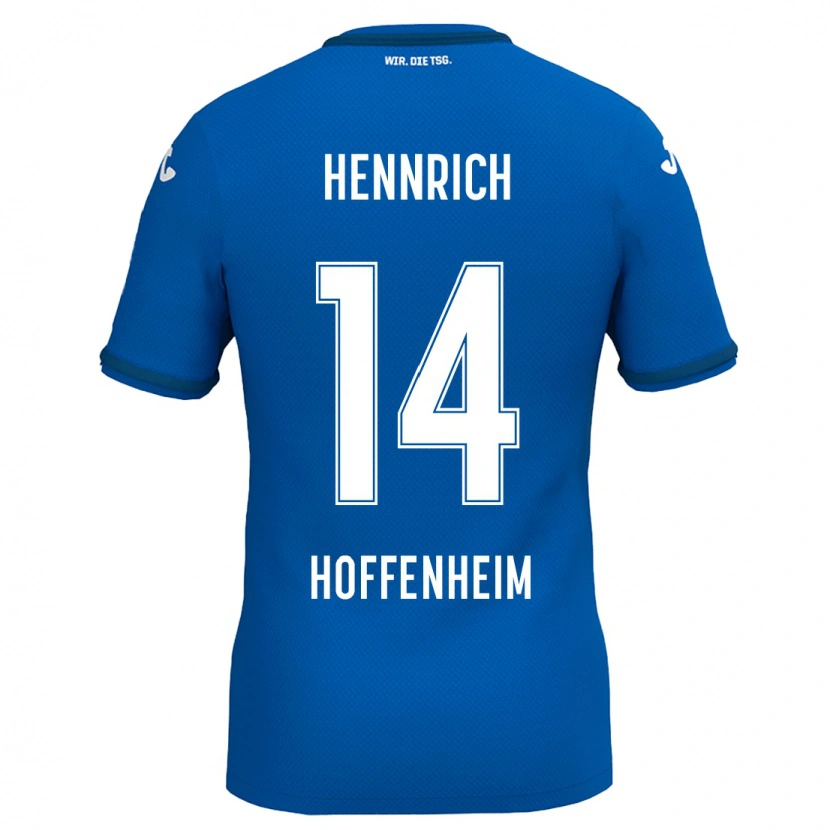 Danxen Kinder Paul Hennrich #14 Königsblau Heimtrikot Trikot 2024/25 T-Shirt