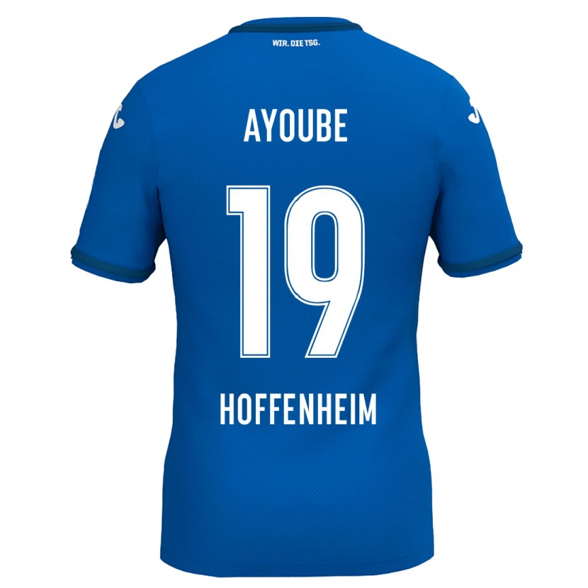 Danxen Kinder Ayoube Amaimouni-Echghouyab #19 Königsblau Heimtrikot Trikot 2024/25 T-Shirt