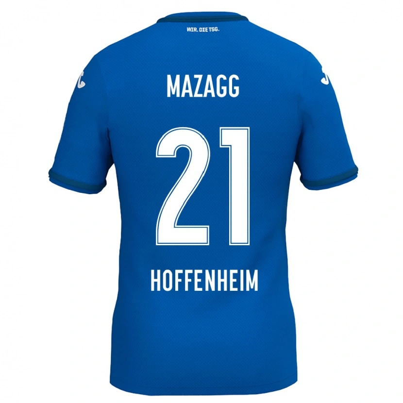 Danxen Kinder Lukas Mazagg #21 Königsblau Heimtrikot Trikot 2024/25 T-Shirt