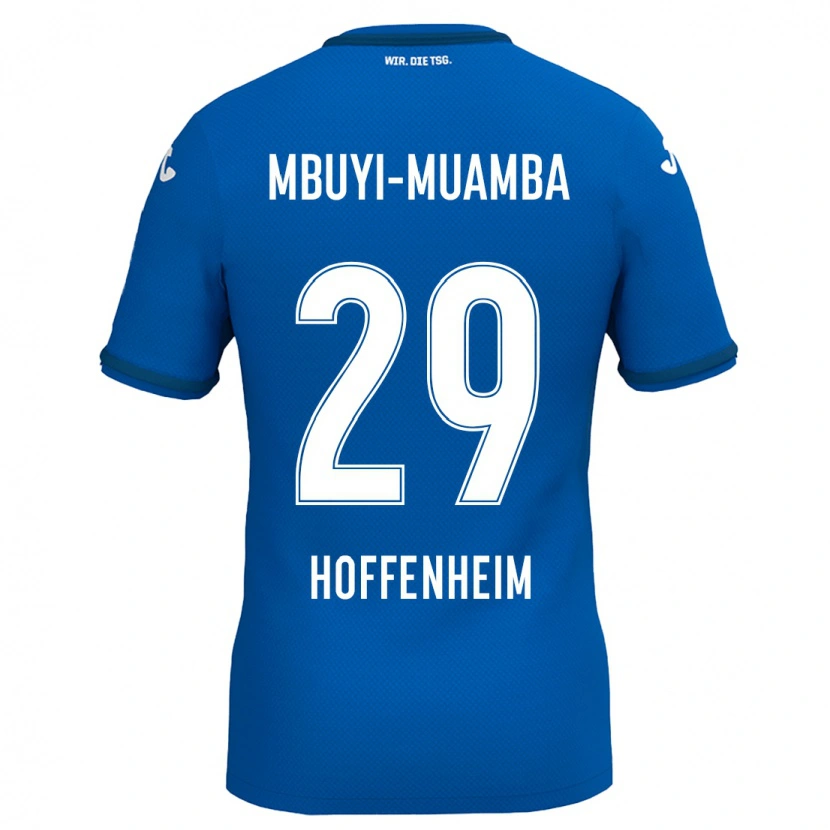 Danxen Kinder Hubert Mbuyi-Muamba #29 Königsblau Heimtrikot Trikot 2024/25 T-Shirt