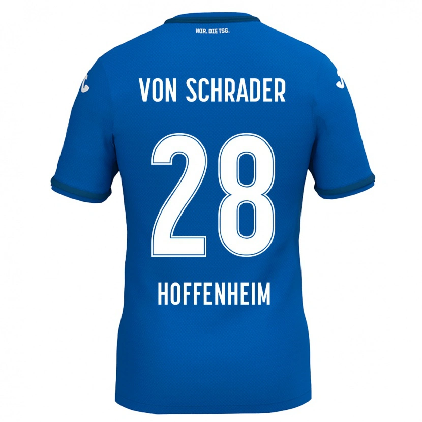 Danxen Kinder Lina Von Schrader #28 Königsblau Heimtrikot Trikot 2024/25 T-Shirt