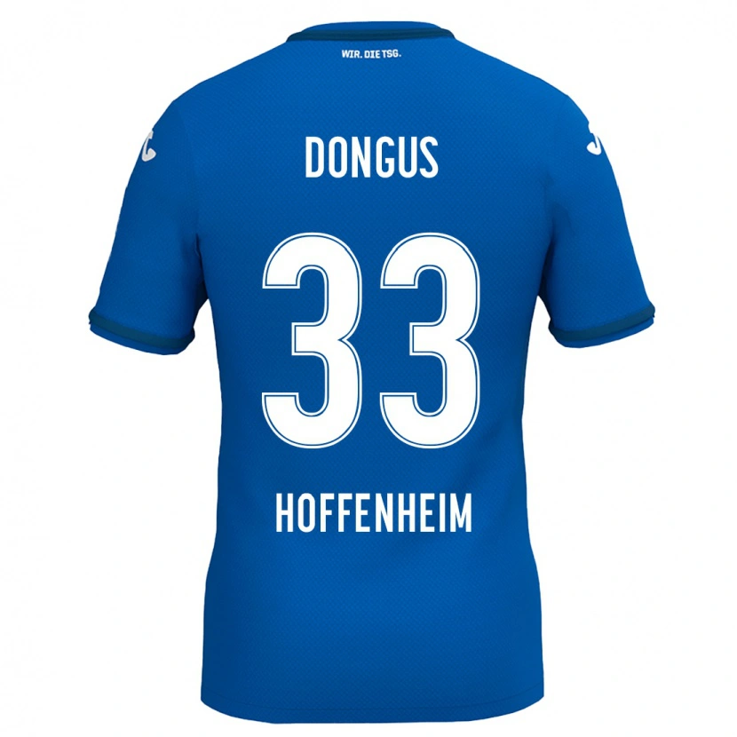 Danxen Kinder Fabienne Dongus #33 Königsblau Heimtrikot Trikot 2024/25 T-Shirt