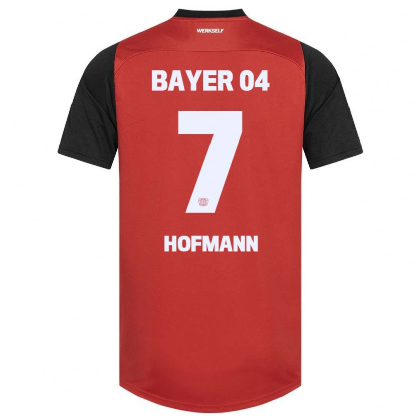 Danxen Kinder Jonas Hofmann #7 Rot Schwarz Heimtrikot Trikot 2024/25 T-Shirt