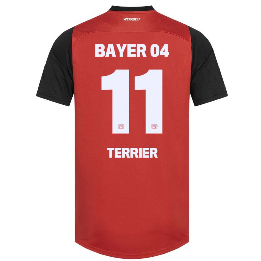 Danxen Kinder Martin Terrier #11 Rot Schwarz Heimtrikot Trikot 2024/25 T-Shirt