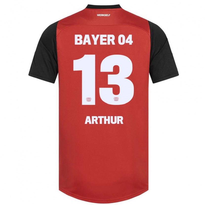 Danxen Kinder Arthur #13 Rot Schwarz Heimtrikot Trikot 2024/25 T-Shirt