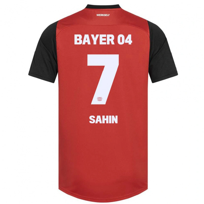 Danxen Kinder Batuhan Sahin #7 Rot Schwarz Heimtrikot Trikot 2024/25 T-Shirt