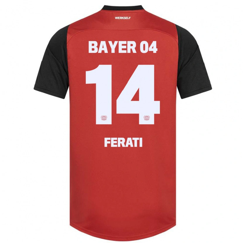 Danxen Kinder Larson Ferati #14 Rot Schwarz Heimtrikot Trikot 2024/25 T-Shirt