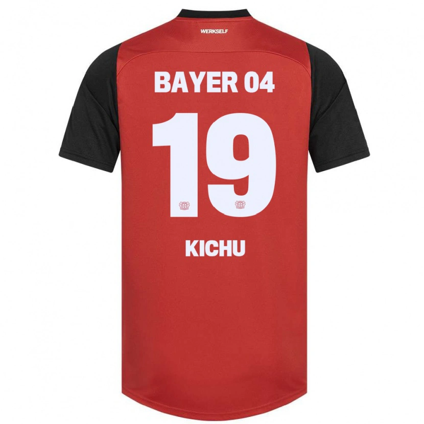 Danxen Kinder Yassin Kichu #19 Rot Schwarz Heimtrikot Trikot 2024/25 T-Shirt