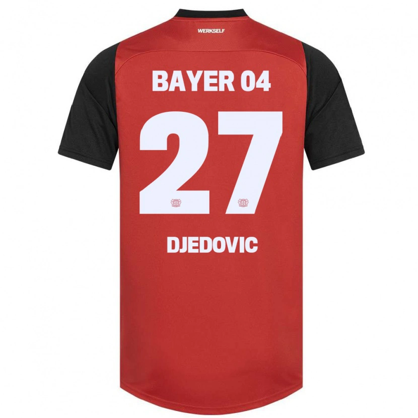 Danxen Kinder Seldin Djedovic #27 Rot Schwarz Heimtrikot Trikot 2024/25 T-Shirt