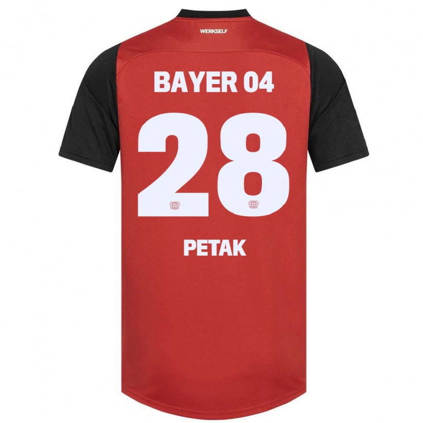 Danxen Kinder Raoul Petak #28 Rot Schwarz Heimtrikot Trikot 2024/25 T-Shirt