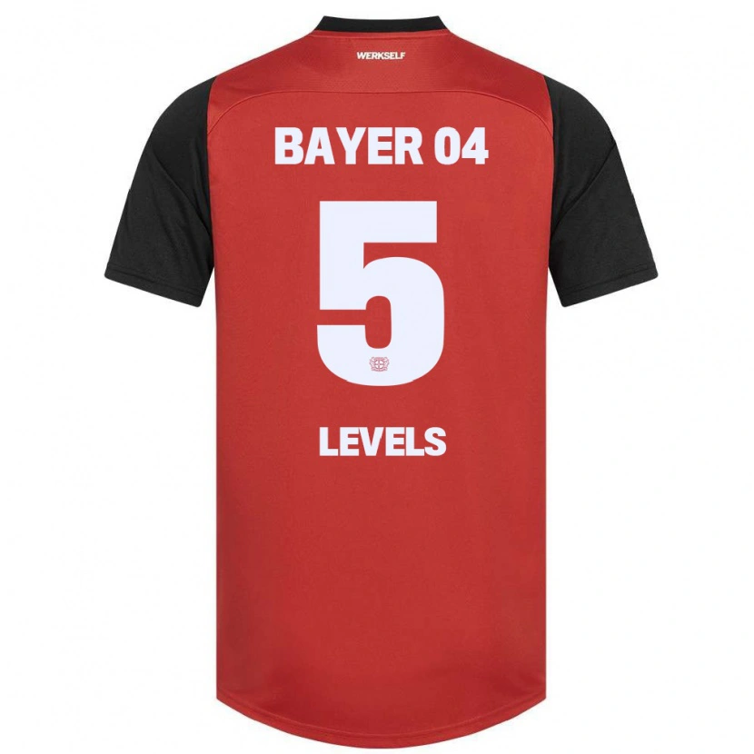 Danxen Kinder Janou Levels #5 Rot Schwarz Heimtrikot Trikot 2024/25 T-Shirt