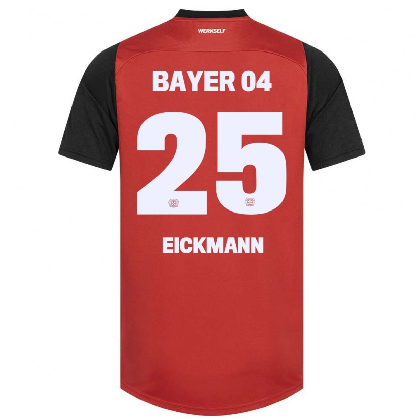 Danxen Kinder Mia Eickmann #25 Rot Schwarz Heimtrikot Trikot 2024/25 T-Shirt