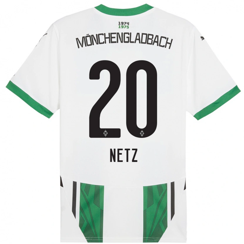 Danxen Kinder Luca Netz #20 Weiß Grün Heimtrikot Trikot 2024/25 T-Shirt