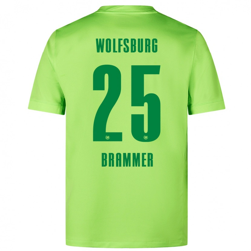 Danxen Kinder Ole Brammer #25 Fluoreszierendes Grün Heimtrikot Trikot 2024/25 T-Shirt