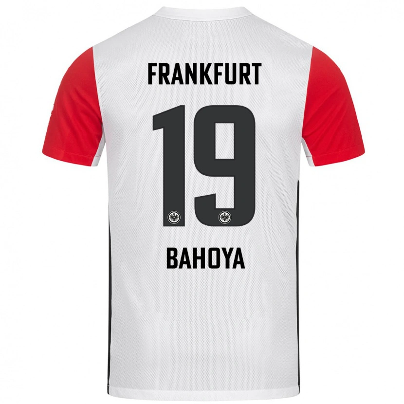 Danxen Kinder Jean-Mattéo Bahoya #19 Weiß Rot Heimtrikot Trikot 2024/25 T-Shirt