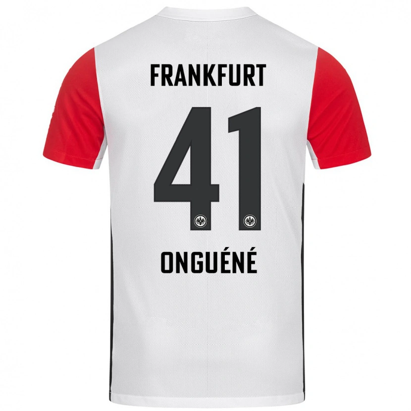 Danxen Kinder Jérôme Onguéné #41 Weiß Rot Heimtrikot Trikot 2024/25 T-Shirt